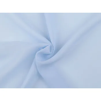 Šifon hladký, barva 5 (25) modrá světlá