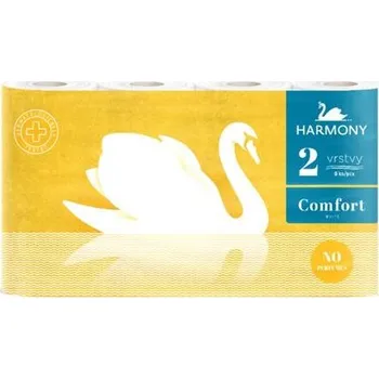 HARMONY Comfort 8, 2 vrstvý, bílý, 19 m návin, 64 rolí