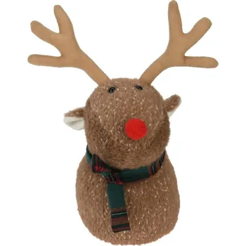 dveřní zarážka Dveřní zarážka Jelen, 11 x 18 x 21 cm, hnědá