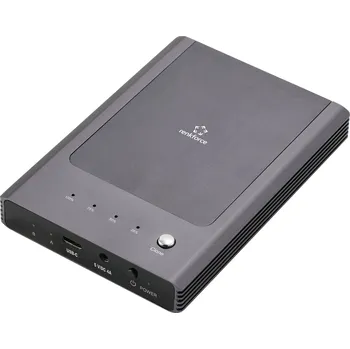 Příslušenství pro datový nosič Renkforce RF-ENC-450 USB-C® M.2 PCIe NVMe 2 porty dokovací stanice pro pevný disk s funkcí klonování