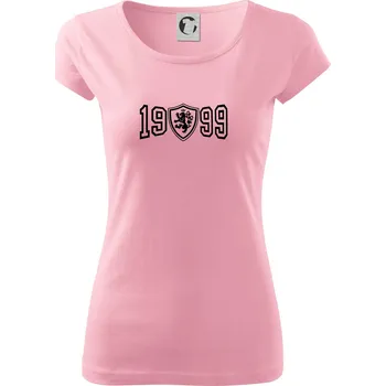 Dámské tričko Narozeninový motiv - znak - 1999 - Dámské triko Pure - S ( Růžová )
