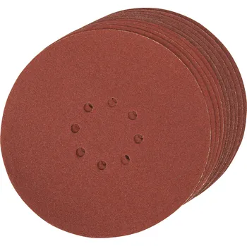 Brusný kotouč Brusný disk SZ 225 mm P80 8 děr - 10 ks Silverline 272756