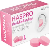 Haspro Moldable Earplugs růžové 12 ks