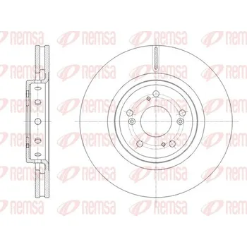 Brzdový kotouč Brzdový kotouč REMSA 61658.10