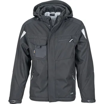 Pánská vesta Daiber Pánská zimní bunda Craftsmen Softshell JN824 Barva: Černá, Velikost: L