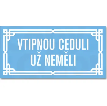 Papír Cedule/tabule na přání s vlastním textem - světle modrý/ledový podklad