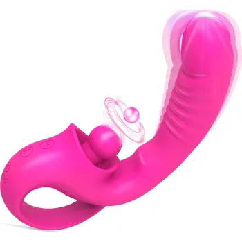 Vibrátor Paloqueth Best Friend Vibrator for Dual G-spot & Clitoral Stimulation Pink