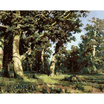 Hračka Diamondi Diamantové malování - DUBOVÝ HÁJ (IVAN SHISHKIN) Rozměr: 40x50 cm, Rámování: bez rámu a bez vypnutí plátna
