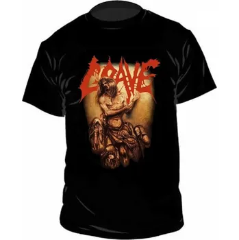 Pánské tričko triko Grave - And Here I Die Satisfied