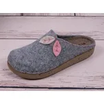 Pantofle papuče bačkory Inblu ED13-018 šedé s lístky velikost: 37