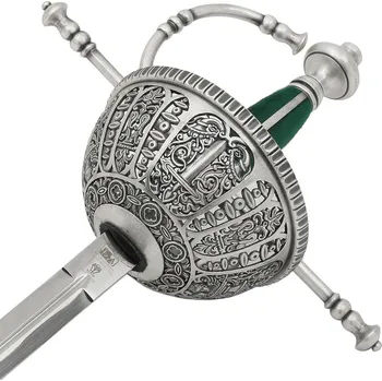 Replika zbraně Marto Španělský kord se zvoncovým košem Tizona – luxusní replika