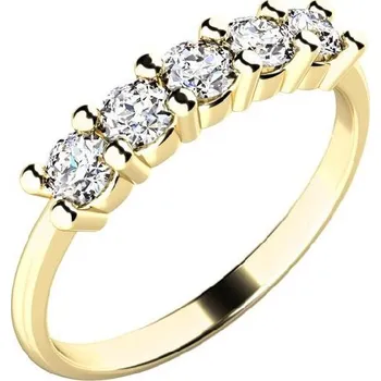 Módní doplněk Zásnubní prsten žluté zlato 585/1000 přírodní diamant 0.50 ct G/SI ZP-10773D-ZL velikost 46