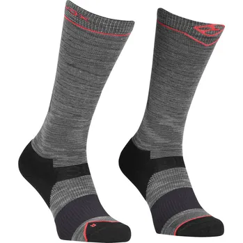 Pánské ponožky Dámské Ponožky Ortovox Ski Tour Light Compression Long Socks Women's Barva: Iron Grey Blend, Velikost: 42-44 EU