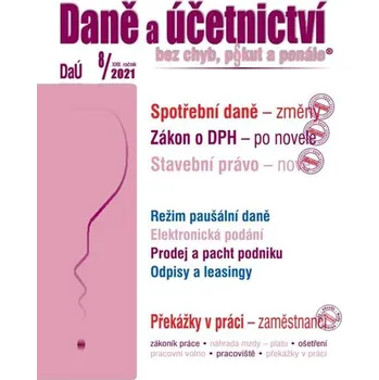 Kniha Daně a účetnictví 8/2021