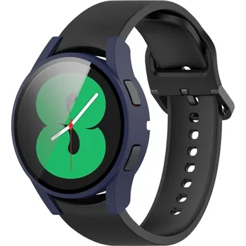 VSECHNONAMOBIL 34753 Ochranný kryt s tvrzeným sklem pro Samsung Galaxy Watch 4 40mm modrý