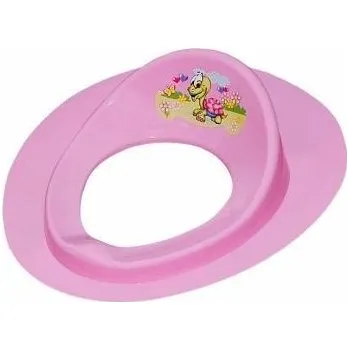 Nočník Dětské sedátko na WC plastové - ŽELVA růžové - Tega