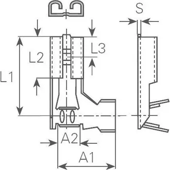 Vogt Verbindungstechnik 380208.67 faston zásuvka Šířka zástrčky: 4.8 mm Tloušťka konektoru: 0.8 mm 90 ° bez izolace kov 1 ks
