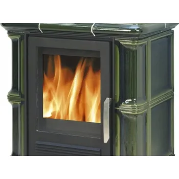 Krbová kamna ABX, spol. s.r.o. ABX BAVARIA K I kachlová kamna 3,5-9kW, tmavě zelená - moosgrün