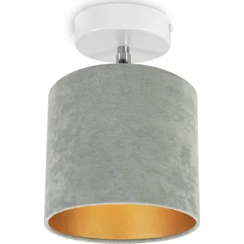 Bodové svítidlo Bodové svítidlo Mediolan, 1x olivové/zlaté textilní stínítko, (výběr ze 2 barev konstrukce - možnost polohování)