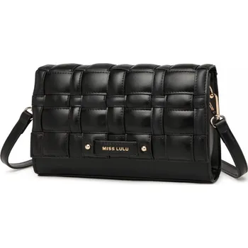 Kabelka Černá klopnová dámská crossbody kabelka Ohto