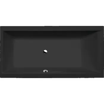 Vana Polysan CLEO obdélníková vana 180 x 90 x 48 cm černá mat 13111.21