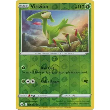 Společenská hra Pokémon karta Virizion 015/264 Reverse Holo - Fusion Strike