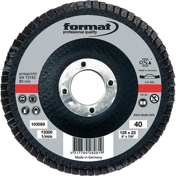 Brusný kotouč Lamelový brusný kotouč Format vypouklý 115mm - K40