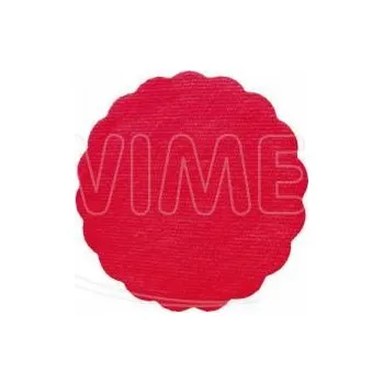 Jednorázové nádobí Rozetka PREMIUM Ø 9 cm červená [40 ks]