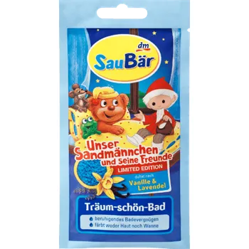 Koupelová sůl SauBär - MOŘSKÁ SŮL do KOUPELE VANILKA/LEVANDULE - Německo!