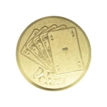 Kovový emblém - KARTY - POKER (117)