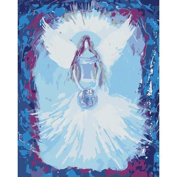 Diamondi Diamantové malování - ANDĚLÉ OD LENKY - UNIVERSE ANGEL Rozměr: 40x50 cm, Rámování: bez rámu a bez vypnutí plátna
