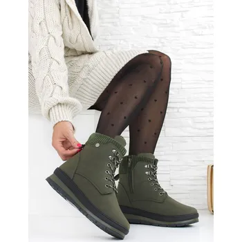 Dámská zimní obuv Sport Zelené farmářky 81316-4GR Velikost: 37