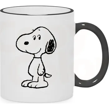 Gravírování Fotohrnek s černým uchem a lemem