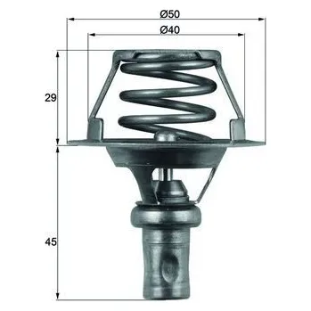Těsnění motoru Termostat, chladivo MAHLE TX 66 91D