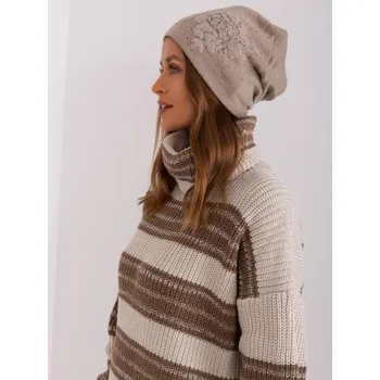 Čepice Dámská čepice CAE tmavě béžová