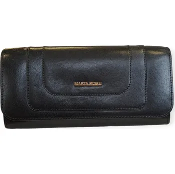 Peněženka Marta Ponti dámská kožená peněženka multi - černá B120705 preto/mult
