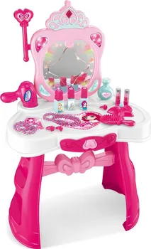 Toaletní stolek Baby Mix Elsa dětský toaletní stolek s příslušenstvím růžový