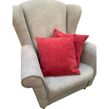 Polštář NábytekProNás Dekorační polštář UTOPIA 20 (2 ks) - červený (Aqau cleanová látka)