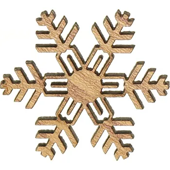 Vánoční dekorace Naše galanterie Sněhová vločka F 3cm