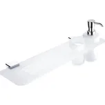 Nimco Polička s dávkovačem a sklenkou Kibo Ki X350-5831W-26