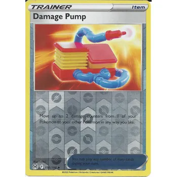Sběratelská karetní hra Pokémon karta Damage Pump 156/196 Reverse Holo - Lost Origin
