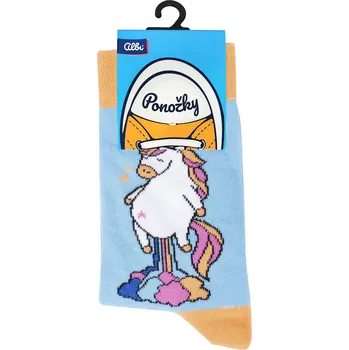 Pánské ponožky Albi Ponožky - Jednorožec modré