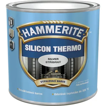 barva na kov Dulux Hammerite Silicon Thermo vypalovací barva 5 l stříbrná