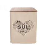 ORION Plechová dóza Srdce Sůl 11,5 x 11,5 cm