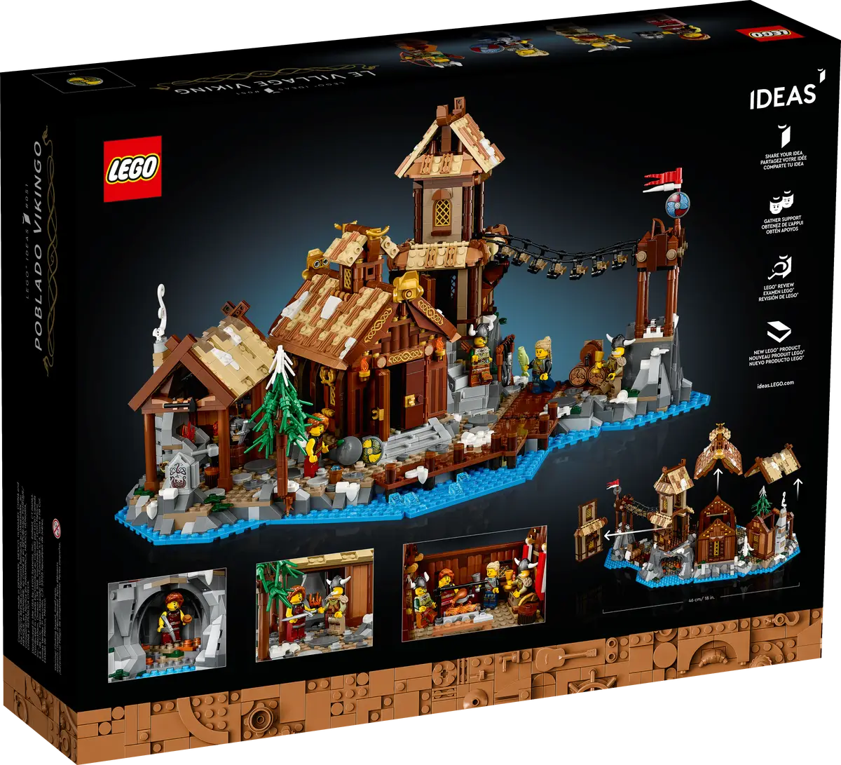foto Stavebnice LEGO LEGO Ideas 21343 Vikingská vesnice