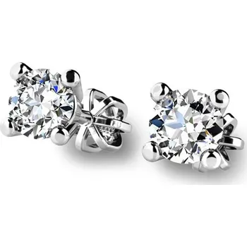 Náušnice Dámské náušnice bílé zlato 585/1000 přírodní diamant 0.26 ct G/SI 10828-NS-325-B-DIA