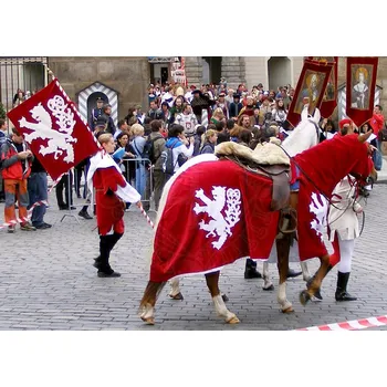 Čabraka pro koně Lencera Koňská pokrývka čabraka, korouhev a varkoč