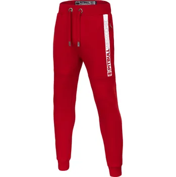 PitBull West Coast - pánské tepláky NEW HILLTOP červené 3XL