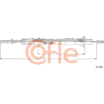 Spojkové lanko Tažné lanko, ovládání spojky COFLE 92.11.261