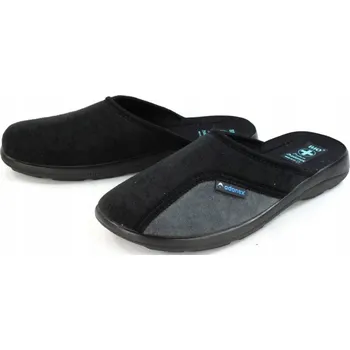 Pánské pantofle Pánské pantofle Adanex 16077 černo šedé černá 40
